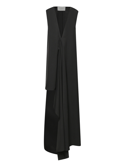Sportmax Асимметричное платье с глубоким V-образным вырезом