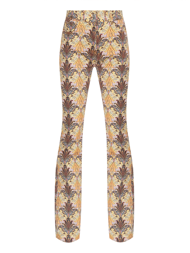 Etro Джинсы-клеш с узором
