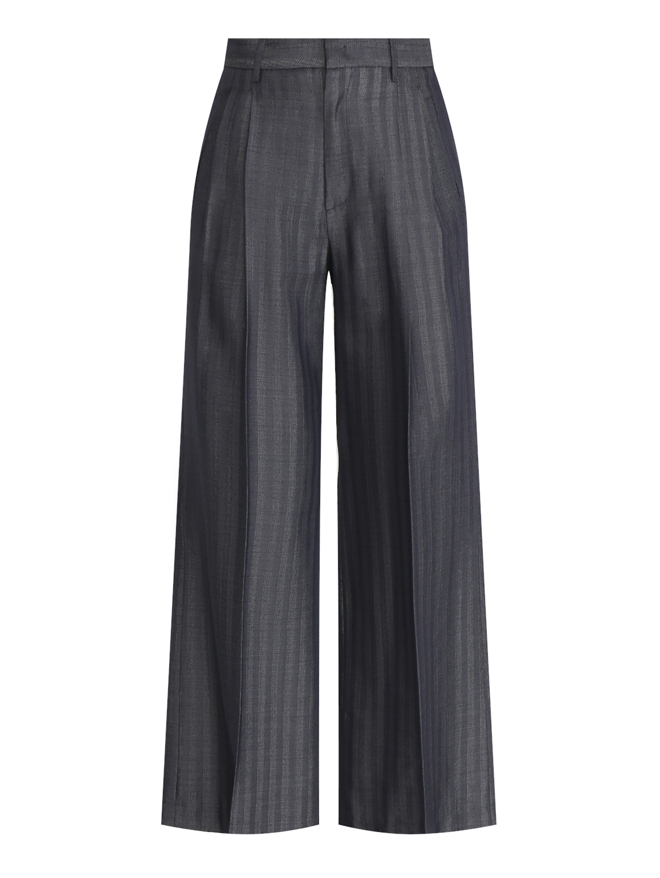 Etro Брюки из шерсти широкого кроя