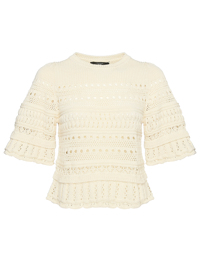 Weekend Max Mara Джемпер из хлопка с короткими рукавами