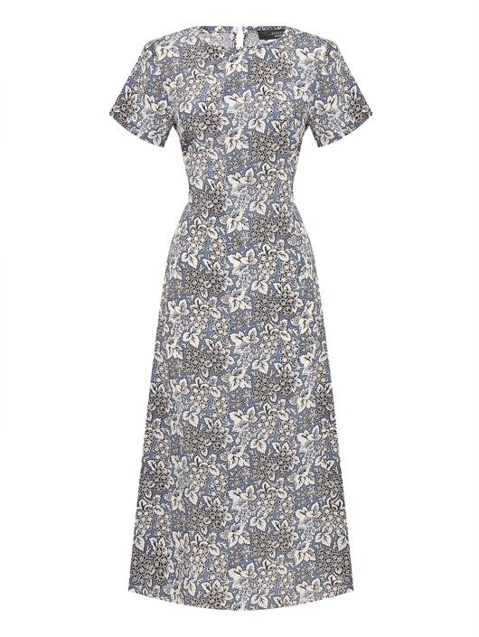 Weekend Max Mara Платье из шелка с цветочным узором