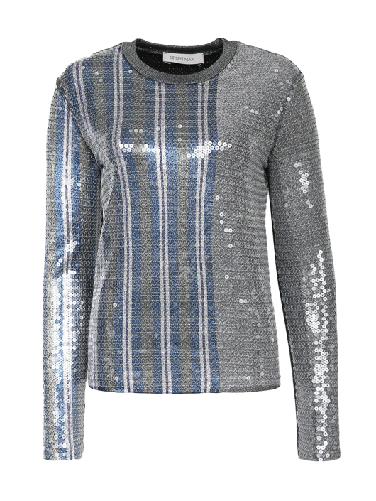 Sportmax Джемпер декорированный пайетками