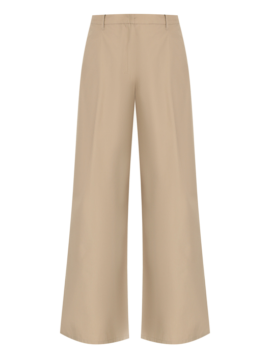 Max Mara Широкие хлопковые брюки