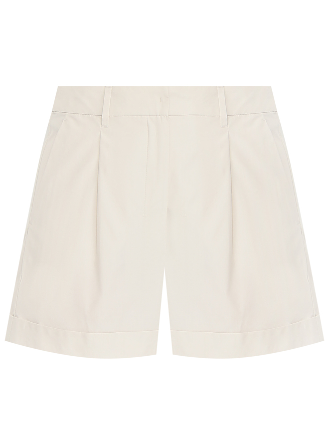 Max Mara Хлопковые шорты с подворотом