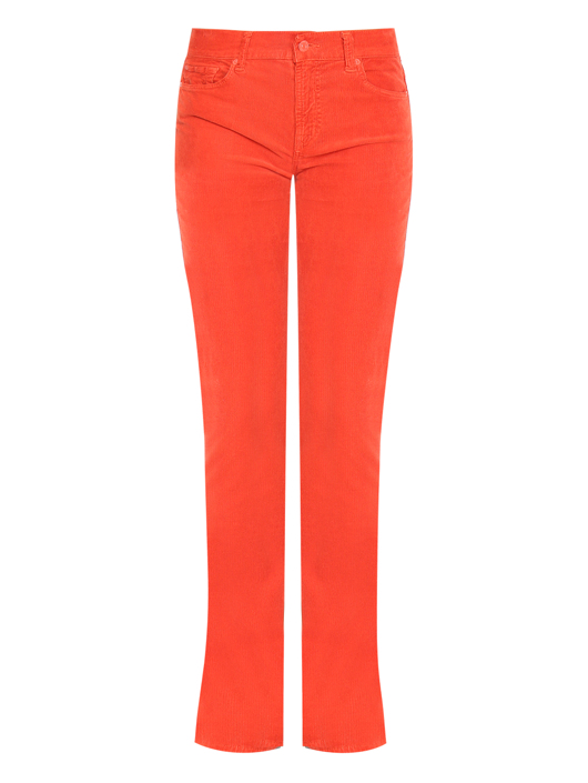 7 For All Mankind Брюки-клеш из вельвета