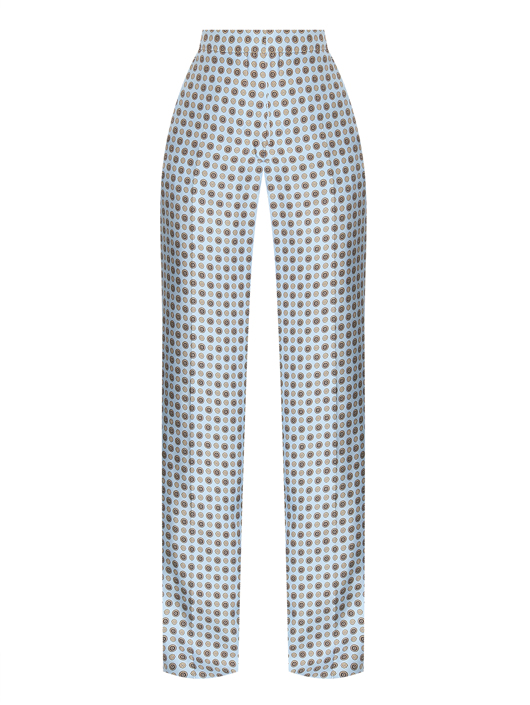 Max Mara Брюки из шелка с узором