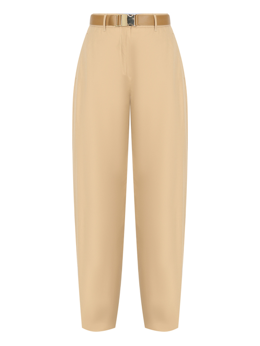 Max Mara Брюки из хлопка с ремнем