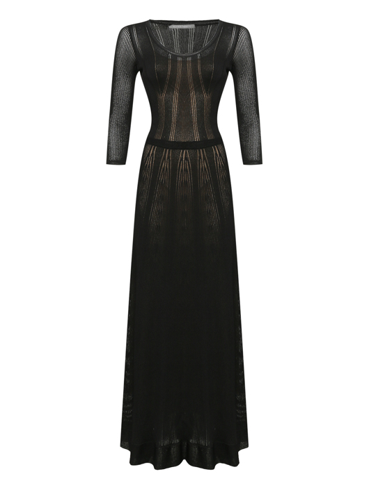 Alberta Ferretti Трикотажное платье-макси