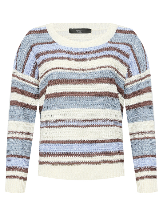 Weekend Max Mara Джемпер из льна в полоску