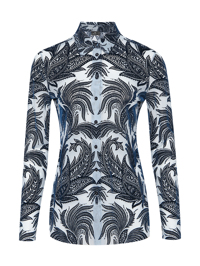 Etro Полупрозрачная блуза с узором