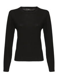 Weekend Max Mara Базовый джемпер из шелка и шерсти