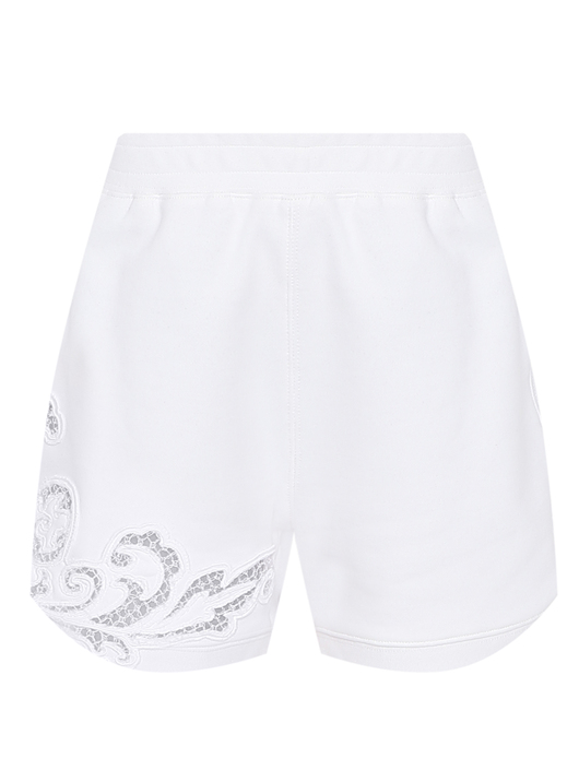 Ermanno Scervino Шорты из хлопка с кружевной отделкой