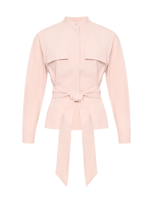 Weekend Max Mara Рубашка из хлопка с поясом