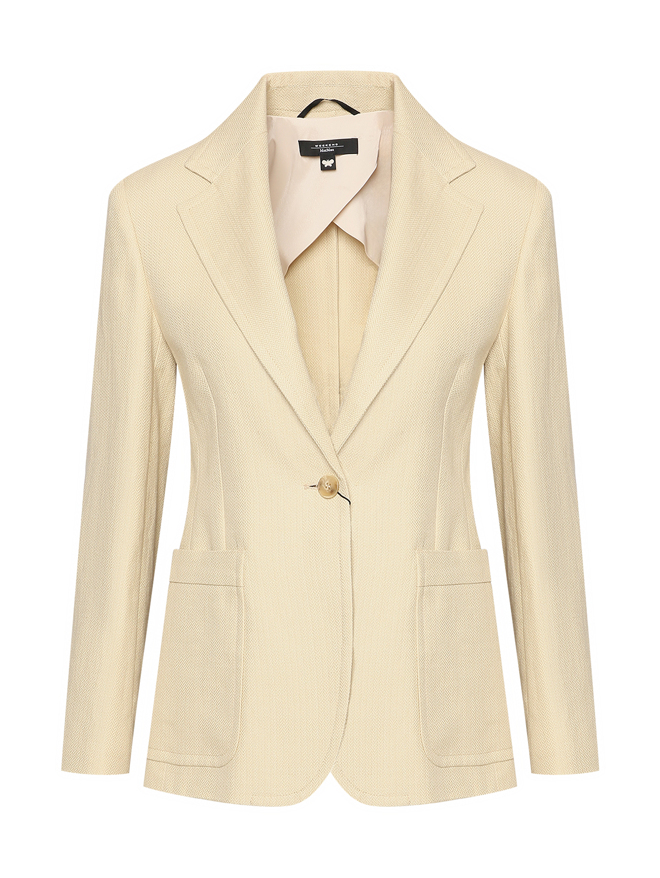 Weekend Max Mara Жакет без подкладки из хлопка и льна