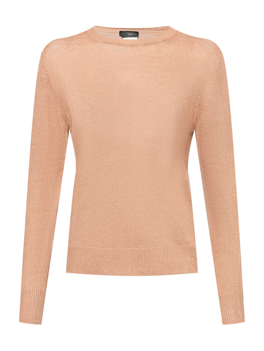 Weekend Max Mara Джемпер из льна с круглым вырезом