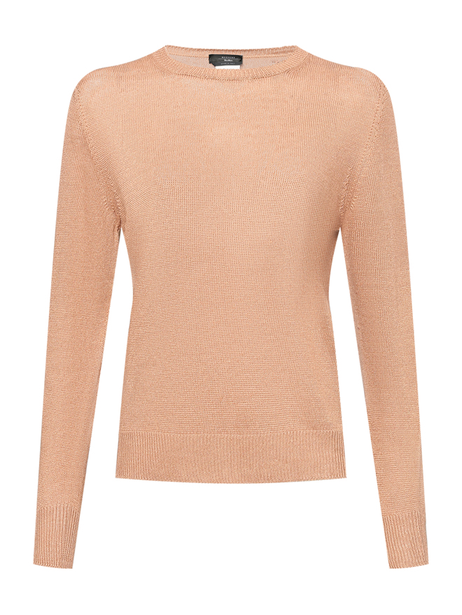 Weekend Max Mara Джемпер из льна с круглым вырезом