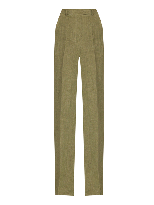 Max Mara Брюки из льна прямого кроя