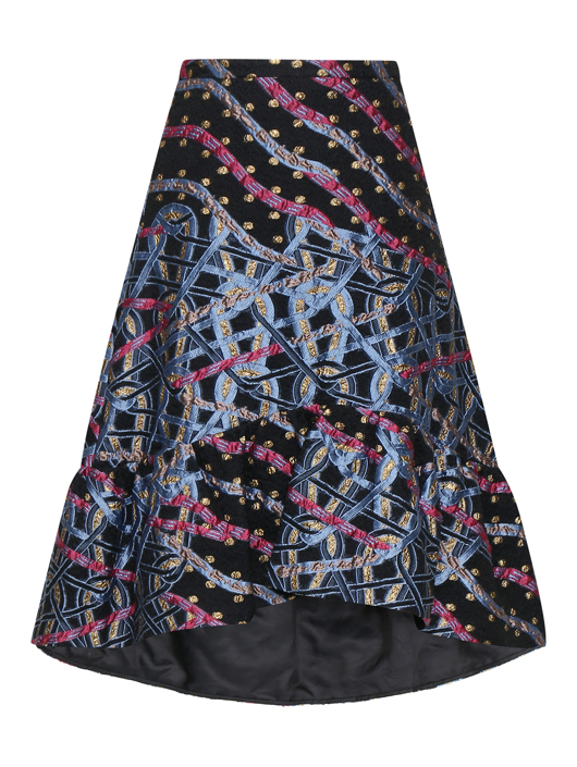 Peter Pilotto Юбка асимметричного кроя с узором