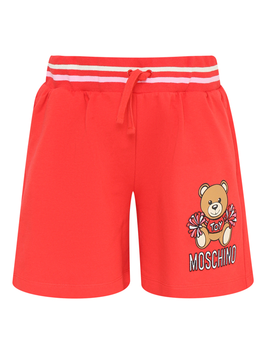 Moschino Трикотажные шорты с принтом и вышивкой