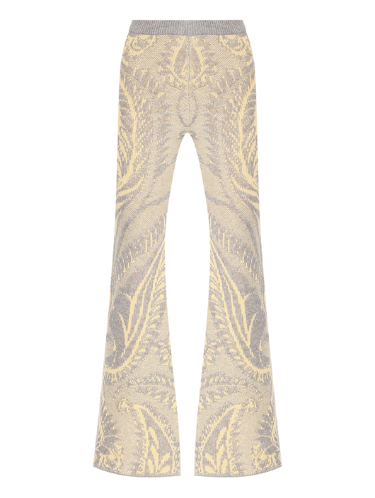 Etro Трикотажные брюки-клеш с узором