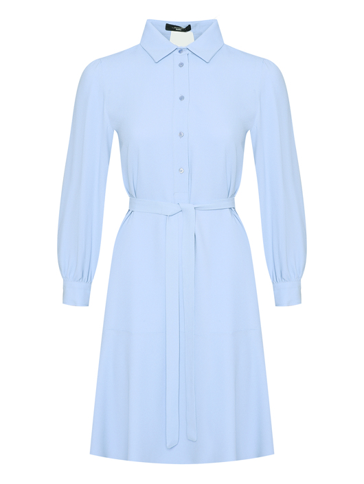 Weekend Max Mara Однотонное платье с длинными рукавами