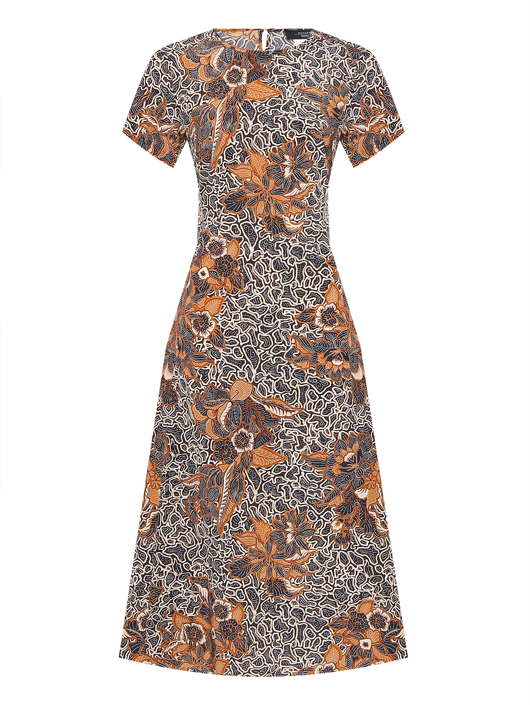 Weekend Max Mara Платье из шелка с цветочным узором
