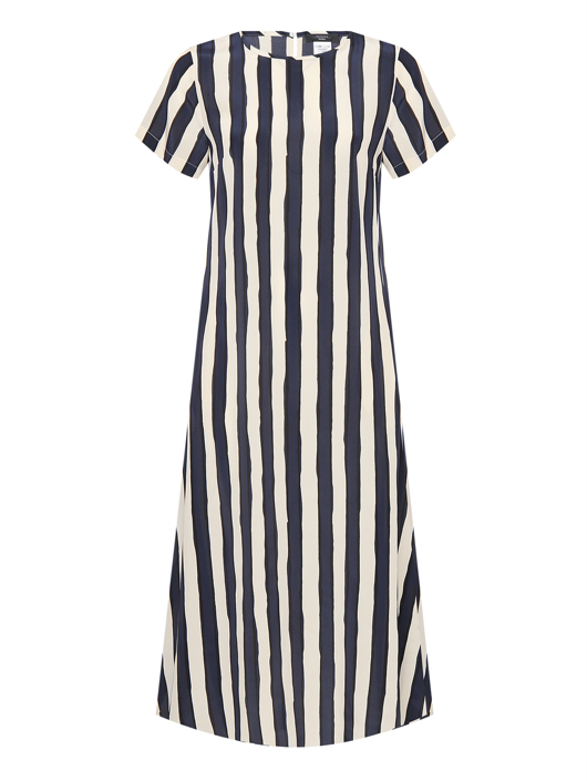 Weekend Max Mara Платье из шелка в полоску
