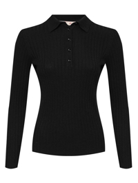 Allude Кашемировое поло с длинным рукавом