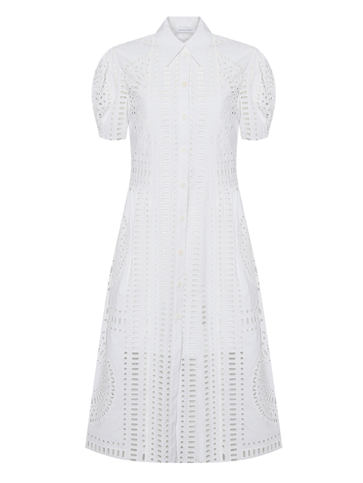 Alberta Ferretti Платье с вышивкой ришелье