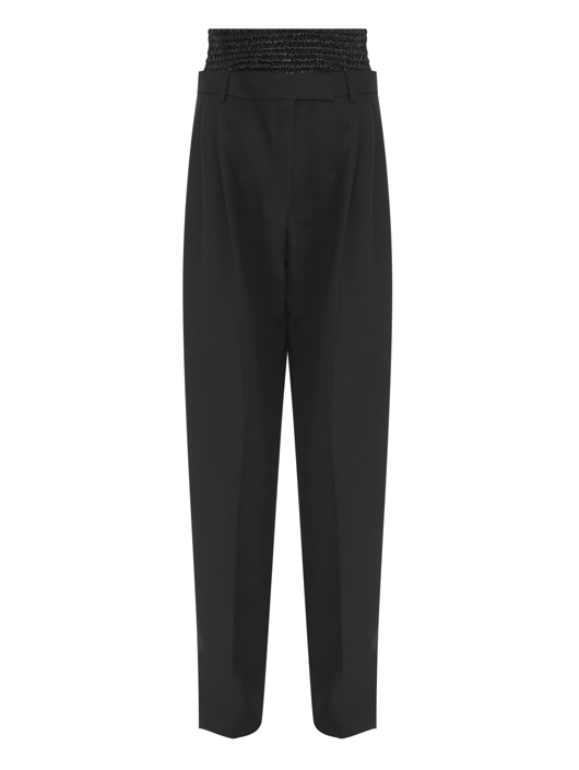 Sportmax Брюки однотонные с двойным поясом