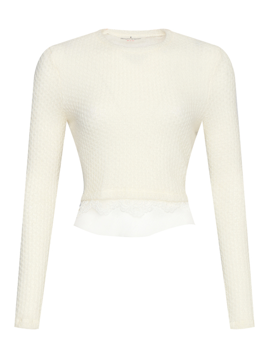 Ermanno Scervino Трикотажный джемпер с декором