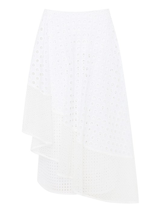Sportmax Юбка из хлопка с ажурным узором
