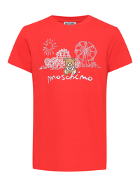 Moschino Футболка из хлопка с вышивкой