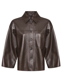 Weekend Max Mara Куртка из кожи с рукавами 3/4