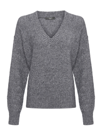 Weekend Max Mara Джемпер из смешанной шерсти с V-образным вырезом