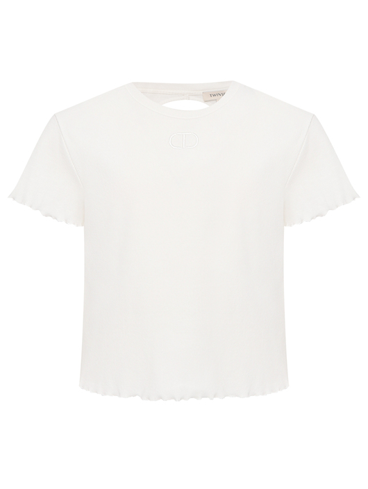 TWINSET Футболка из хлопка с логотипом