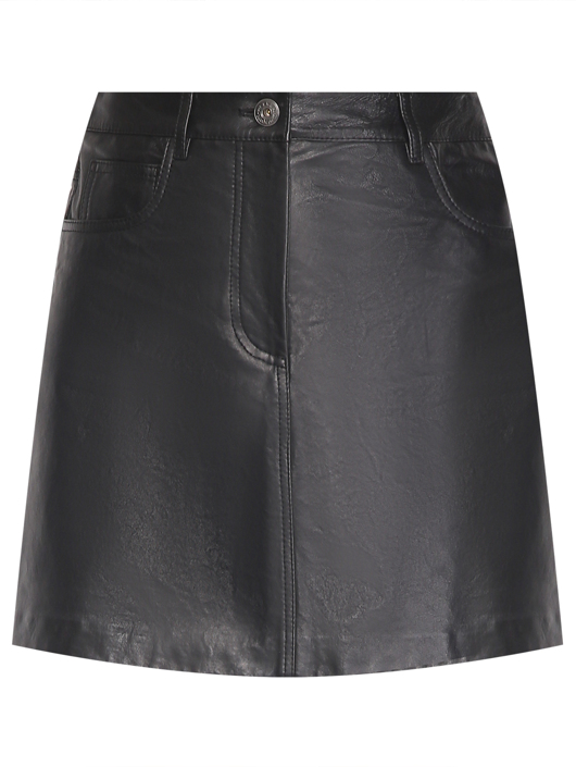 Weekend Max Mara Юбка-мини из кожи