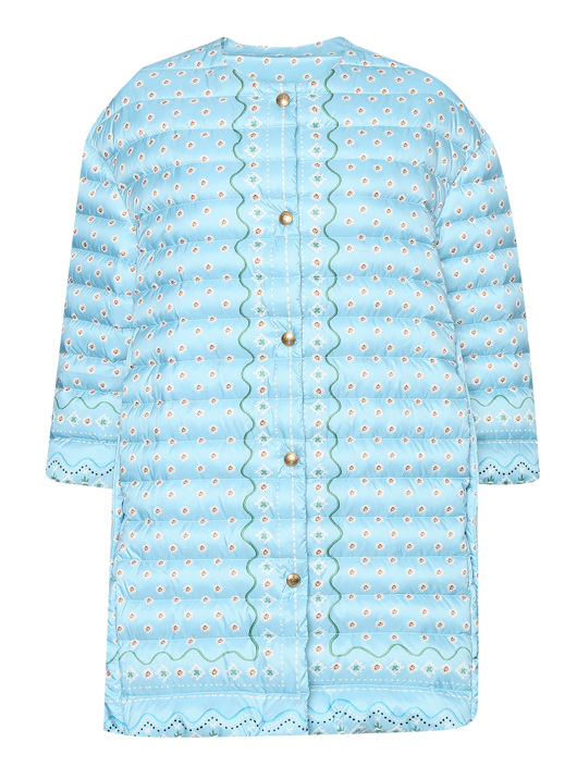 Ermanno Scervino Стеганый пуховик с узором