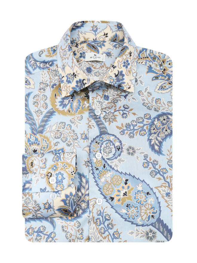 Etro Рубашка из хлопка с узором