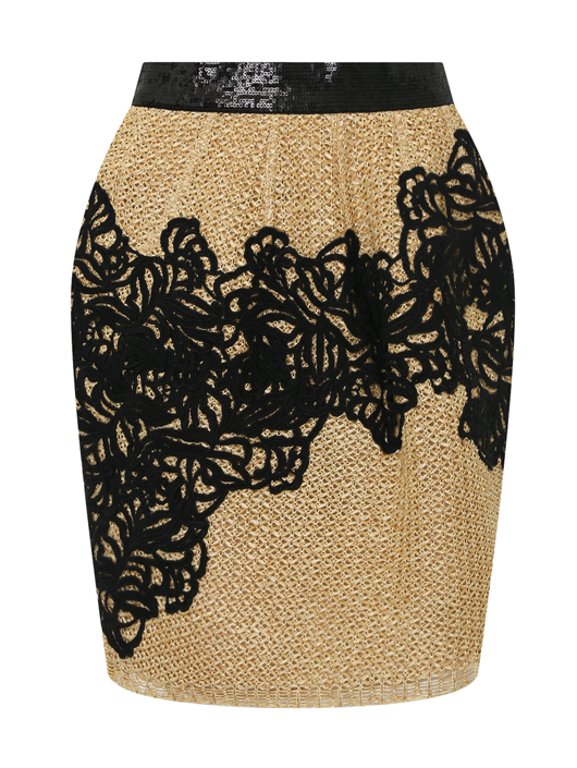 Ermanno Scervino Юбка-мини с узором