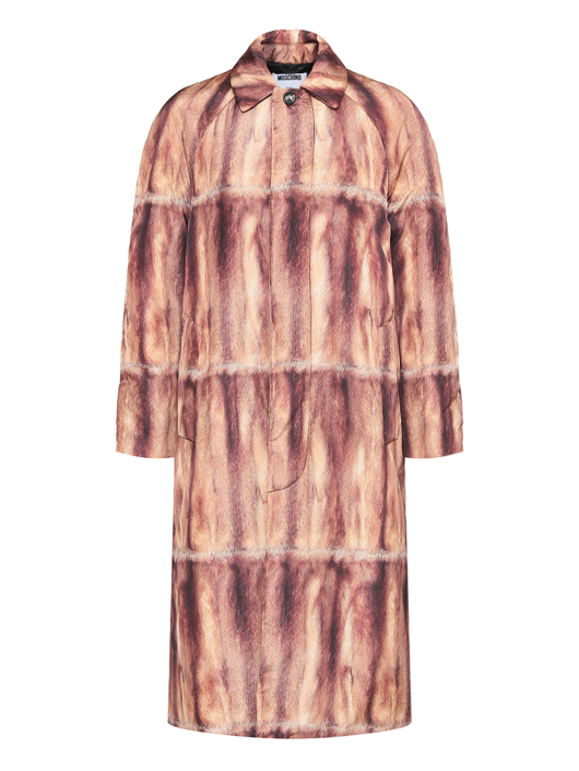 Moschino Утепленное пальто с отложным воротником