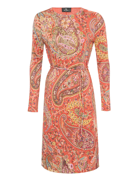 Etro Платье из вискозы с узором