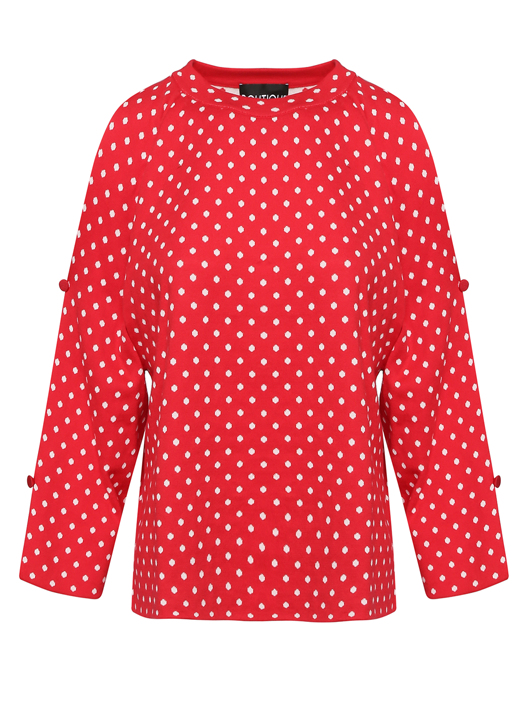 Moschino Boutique Джемпер хлопковый c узором горох