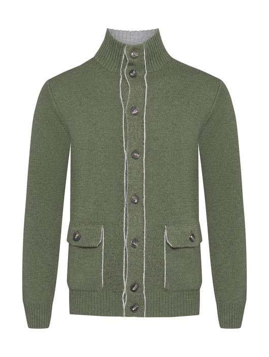 Kangra Cashmere Кардиган из шерсти и кашемира на пуговицах