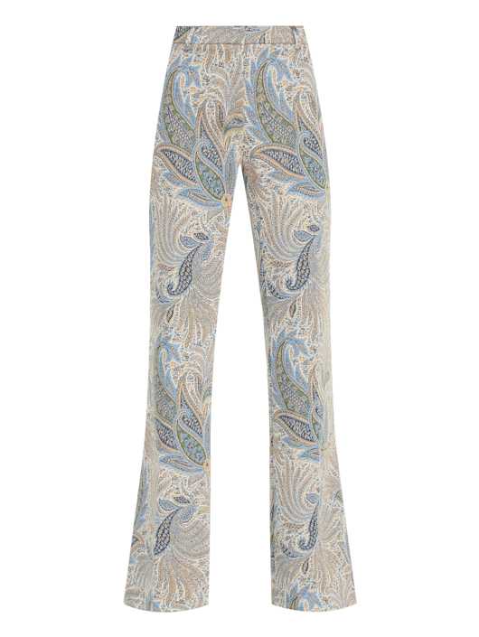 Etro Брюки-клеш из эластичной ткани с узором