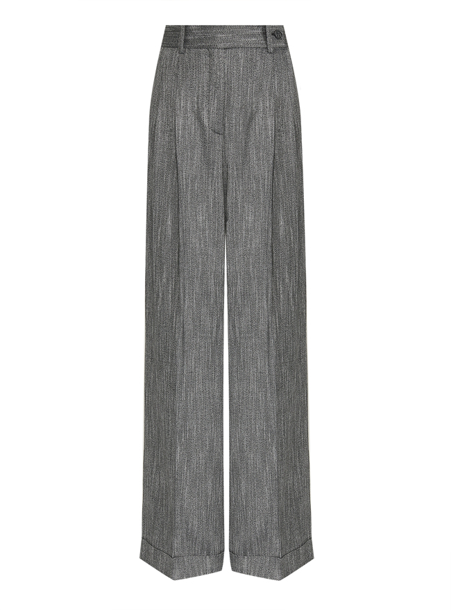 Alberta Ferretti Брюки с защипами из вискозы