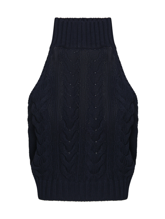 Max Mara Трикотажный топ с открытой спиной