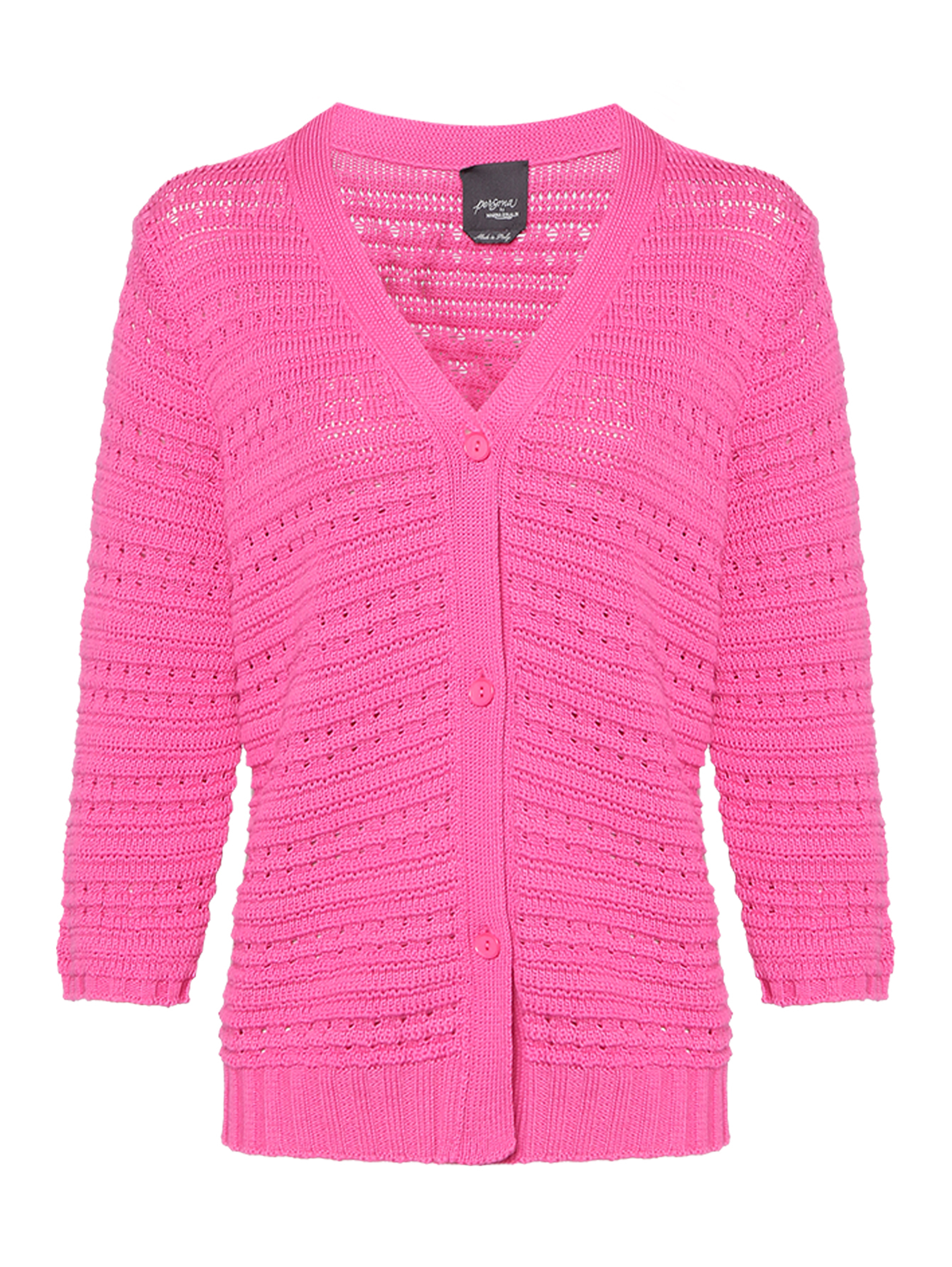 Кардиган из хлопка с V-образным вырезом