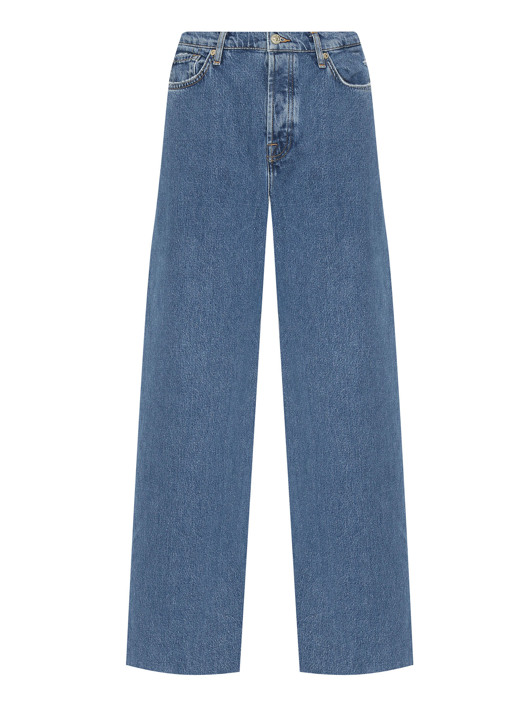 7 For All Mankind Джинсы из хлопка широкого кроя