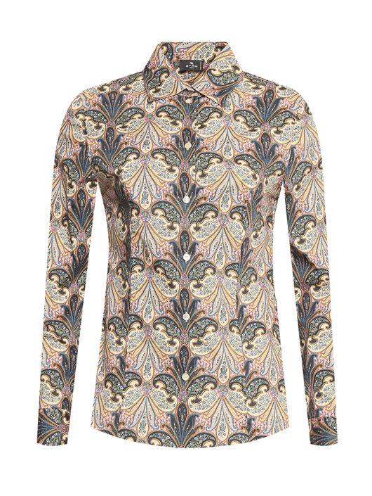 Etro Блуза из хлопка с узором